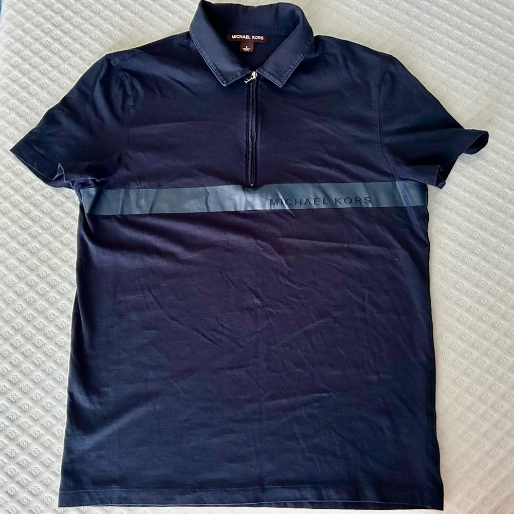 Michael Kors Men’s Dark Blue Polo Shirt S